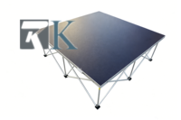 Scène pliable en aluminium avec plateau en contreplaqué pour événements musicaux et roadshows sur campus