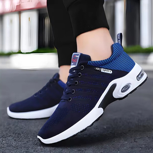 Zapatillas Deportivas Casuales Transpirables para Hombre, Ligeras, para Correr, con Forro de Malla Suave, Cierre con Cordones, Entresuela de EVA, Diseño Estampado - Product Image 3