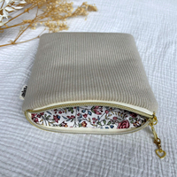 Sarung Buku Beludru Bordir Kustom, Penutup E-reader, Sarung Ber-resleting, Tas Hadiah Pribadi