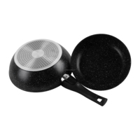 Ensemble de casseroles avec poignée amovible, d = 26, revêtement antiadhésif en résine fluorée à deux couches de 22cm