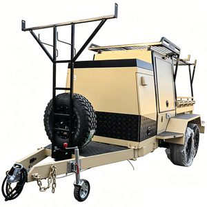Remorque plateau Eden Tradie UTE à double essieu avec boîte à outils, porte-échelle, support de roue de secours, robuste, conçue pour une utilisation intensive, roues en alliage, électrique - Product Image 1