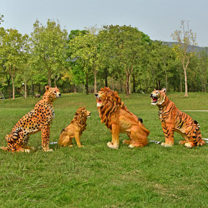 Estatua de Tigre Realista para Exteriores, Escultura de Animal de la <span class=keywords><strong>Selva</strong></span> para Zoológicos, Parques Temáticos, Parques Infantiles y Decoración de Paisajes Comerciales - Product Image 2