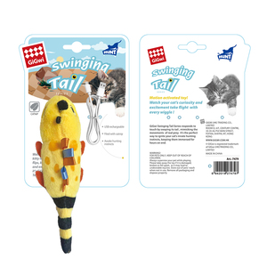 Giocattolo per Gatti a Forma di Lucertola con Coda Oscillante, Ricaricabile USB, con Erba Gatta, Interattivo e Attivato dal Movimento - Product Image 6