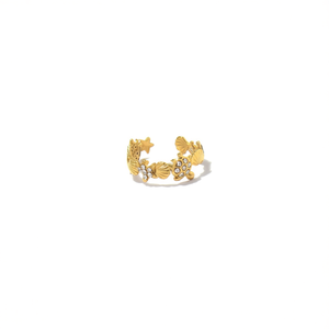 แหวนแฟชั่น ชุบทอง PVD สแตนเลสสตีล 316L ดีไซน์ทนทานและเป็นมิตรต่อสิ่งแวดล้อม - Product Image 2