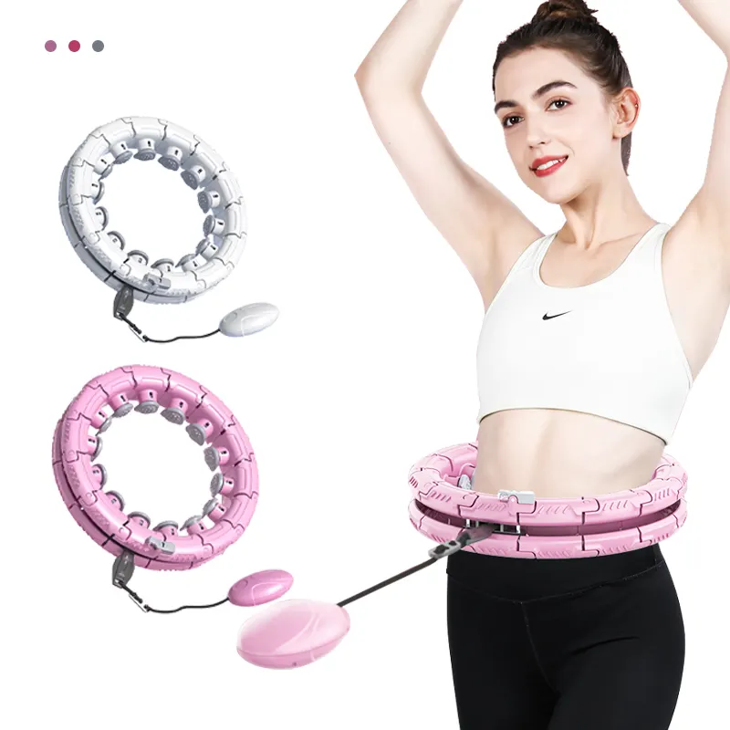 Arceau de sport pour femmes, 10 pièces, nœud de Fitness pour l'abdomen et la taille, agates détachables, la taille fine des femmes