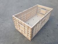 JOIN Caisse de stockage d'oeufs en plastique Plateau d'oeufs pliable ventilé Caisse en plastique