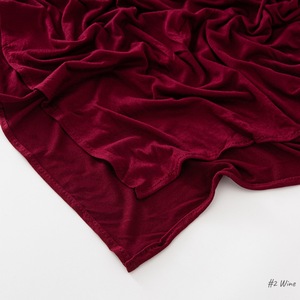 紫峰贴牌马来西亚纯色莫代尔卷曲丝光棉长围巾运动衫头巾围巾 - Product Image 4