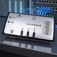 Serveur série industriel RS232 RS485 Ethernet, convertisseur de périphériques, passerelle Modbus TCP/IP, accès à distance, alimenté par USB pour moniteur PLC