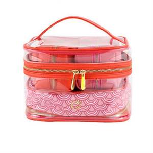 Free Sample <b>Makeup</b> <b>Suitcase</b> Large Portable Travel Professional Customization Logo Printing Clear Pvc <b>Makeup</b> Bag - Product Image 6