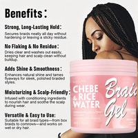 Luxfume Gel Coiffant Tresses et Locs Grande Taille 500 ml – Fixation Extra Forte, Formule Anti-Écaillage pour Extensions Capillaires et Tresses Box Braids