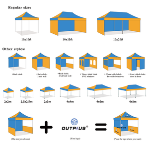 Tente de promotion d'événements robuste pour l'extérieur, tente publicitaire, tente d'exposition commerciale, tente d'exposition en plein air, tente araignée imperméable - Product Image 3