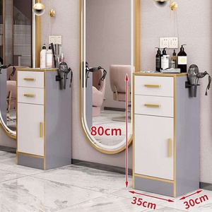 Carrito de Salón Moderno de Acero Inoxidable con 4 Ruedas, Duradero y Estable para Almacenamiento de Herramientas de Belleza para Salón de Peluquería - Product Image 2