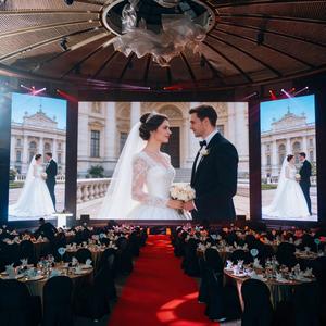 Panel de Pantalla LED RAYBO P3.91mm 500X1000 para Eventos de Boda, <span class=keywords><strong>Alquiler</strong></span> de Equipos para Fiestas, Telones de Fondo para Escenarios de 6M X 4M, Pantallas LED Curvas - Product Image 3