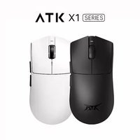 ATK X1 Pro Paw3950 Peso ligero 2,4G BT Ratón inalámbrico con cable 8K Receptor Adaptador Ratón para juegos