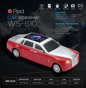 Nuevo Altavoz Bluetooth Portátil, Modelo de Auto de Lujo, Mini Altavoz Inalámbrico con Radio FM y Ranura para Tarjeta TF, Ideal para Regalo, WS-610 - Product Image 3