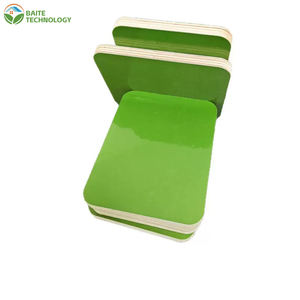 Contreplaqué filmé de première qualité, résistant au feu, imperméable, en peuplier massif, 1220x2440mm, 18mm, surface verte/marron/noire - Product Image 1