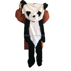 批发定制巨型可爱毛绒熊猫无毛绒动物皮出售