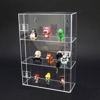 Vitrine d'exposition en acrylique transparent sur mesure avec serrure pour la vente au détail