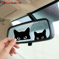 Autocollants décoratifs transparents personnalisés pour rétroviseurs de voiture, mini autocollants en vinyle imperméables pour vitres intérieures de voitures