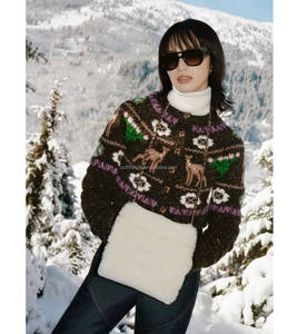 <span class=keywords><strong>Pull</strong></span> en laine <span class=keywords><strong>de</strong></span> <span class=keywords><strong>Noël</strong></span> pour femmes, tricot <span class=keywords><strong>de</strong></span> luxe, <span class=keywords><strong>original</strong></span>, neuf avec étiquettes, <span class=keywords><strong>pull</strong></span> Coco, manteau en tricot à paillettes, <span class=keywords><strong>pull</strong></span> scintillant - Product Image 3