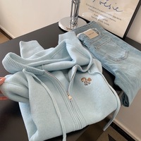 Damen Frühling Neuerscheinung Maßgeschneiderter Langarm-Reißverschluss-Pullover Mantel in Übergröße
