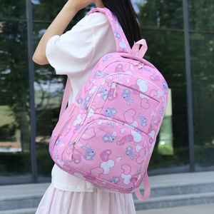 Mochila Escolar Infantil Unisex de Gran Capacidad, Impermeable, de Nailon, Linda y Casual, con Conejo - Product Image 6
