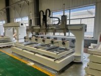 Routeur CNC 4 axes 6 broches pour le bois, machine de sculpture 3D rotative avec moteur servo AC Yaskawa pour statues de Bouddha et pieds de meubles
