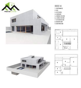 Villa Modular Prefabricada de 2 Pisos, Moderna, con Acero Galvanizado de Calibre Ligero, Garantía de por Vida Personalizada - Product Image 2