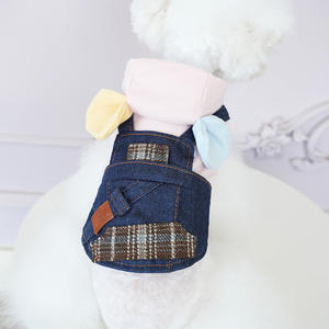Roupa do cão do inverno para Pomeranian Bichon Frise Teddy <span class=keywords><strong>Bear</strong></span> com De-Lycra Strap Bonito Com Capuz Two-Leg Cotton Jacket OEM/ODM - Product Image 3