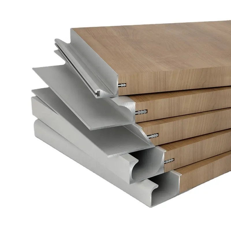 Manufacturer Modern Style Invisible Kitchen Cabinet Handle Aluminum Profile Furniture Handle & Knob Aluminium G Shape Customize
