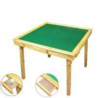 Mini table de mahjong pliable en bois massif pour le divertissement à domicile