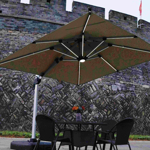 Sombrilla de Jardín con Luces LED Solares, Impermeable, para Exteriores, Comercial, Tipo Cantilever, MZUC002, Parasol con Energía Solar - Product Image 2