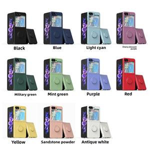 <span class=keywords><strong>Coque</strong></span> de support d'anneau en silicone pour téléphone portable <span class=keywords><strong>Samsung</strong></span> Zflip6 <span class=keywords><strong>Coque</strong></span> de téléphone en TPU avec emballage en boîte Nouveau modèle pour Amazon - Product Image 2