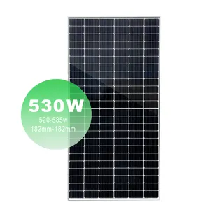 Panel surya Mono fotovoltaik efisiensi tinggi, 580W 570W 500W 550W untuk penggunaan ramah lingkungan