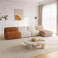 Juego de Sofás Seccionales en Forma de L, Estilo Nórdico, Convertible, con Espuma Viscoelástica de Alta Densidad, para Apartamentos, Salas de Estar y Hoteles
