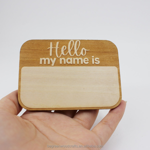 Ciao, mi chiamo Baby, targhetta personalizzata <span class=keywords><strong>in</strong></span> <span class=keywords><strong>legno</strong></span> per neonati con impronta di mano e piede, accessorio fotografico, ricordo con <span class=keywords><strong>nome</strong></span> del bambino - Product Image 2