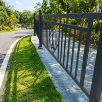 Rampe d'escalier et de balcon en acier galvanisé moderne - Rampe extérieure durable avec fonction résistante à l'eau, garantie 5 ans
