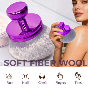 Brocha de maquillaje profesional personalizada con etiqueta privada y logotipo de calidad superior con aspecto de lujo de cuerpo único en polvo <span class=keywords><strong>para</strong></span> base - Product Image 5