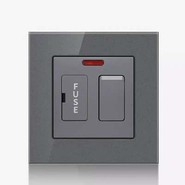 20A High Power 45A Tempered Glass British Dingdong Doorbell 13A Feishu Exhaust Fan Wall Switch Panel