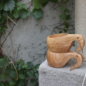 Japanese Style Wooden <b>Cup</b> Finnish Design <b>Large</b> Capacity Eco Friendly Outdoor Camping Mug For Coffee Tea Milk Drinkware - Product Image 4