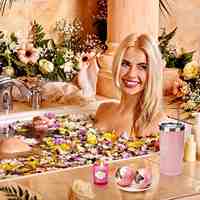 Ensemble de bain d'anniversaire Spa de luxe, cadeau de saint-valentin pour dames, aromathérapie, cadeaux de bien-être pour les femmes