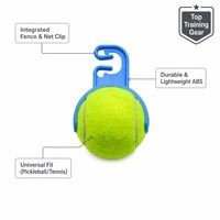 Support de balle de tennis portable avec clip de fixation pour clôture, accessoire universel pour ramasseur de balles de pickleball pour entraînement sur filet et terrain
