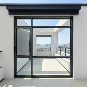 Porte coulissante en verre moderne Deioux pour patio, cadre en aluminium, double vitrage, verre Low-E, anti-UV, isolation thermique, résidentiel, commercial - Product Image 1