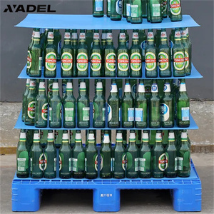 Tuổi thọ dài tác động kháng chống tĩnh điện UV ổn định có thể gập lại nhựa Pallet chai bia tách phân vùng - Product Image 1
