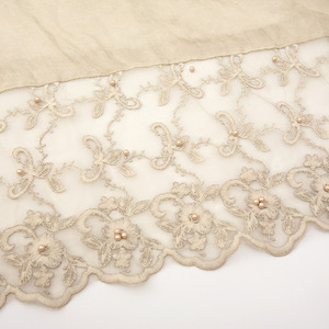 2024 venta al por mayor boda colores sólidos Bandhnu musulmán algodón perla encaje Hijab bufanda velo musulmán Hijab - Product Image 4