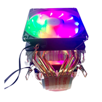 Nouveau design RGB PC carte mère refroidisseur de processeur aluminium Cpu dissipateur thermique 6 caloduc refroidisseur de processeur pour PC