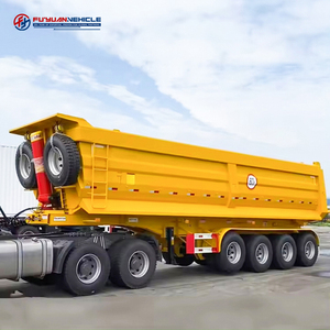 3軸・4軸大型45トン・68トン45立方メートルU型ダンプセミトレーラー、油圧ダンプトレーラー、ティッパーダンプトレーラー - Product Image 2