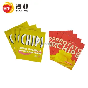 Wholesale Puffs Food Flexible Snacks Packaging Matte Finish Aluminum Foil Potato Chips Bag With Custom Printing