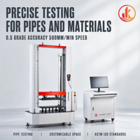 Machine d'essai de rigidité des anneaux 50KN, machine d'essai de flexion des tuyaux, testeur de compression, test de flexibilité des anneaux pour tuyaux PE PVC