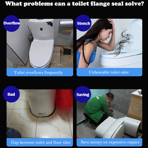 Anello di tenuta in cera moderno per flangia WC, a 3 strati, anti-riflusso, anti-cimici e anti-odore, per tubi da 3-4 pollici - Product Image 6